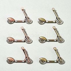 6Pcs 2 Colors Tibetan Style Alloy Pendants&nbsp;FIND-FS0002-58