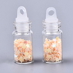 Glass Wishing Bottle Pendant Decorations&nbsp;GGLA-S036-05