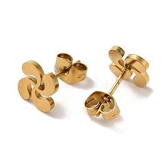 PVD Vacuum Plating 304 Stainless Steel Stud Earrings&nbsp;EJEW-Z040-22G