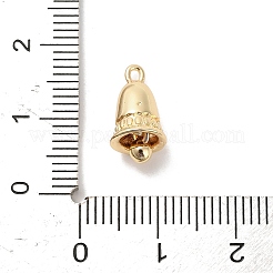 真鍮チャーム  鐘のチャーム  14KGP本金メッキ  14x7mm  穴：1mm&nbsp;KK-D427-02A-G