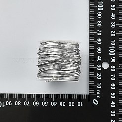 ポリエステル弾性コード  ラウンド  銀  1mm  約21.87ヤード（20m）/ロール&nbsp;EW-CJC0001-01B