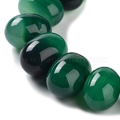 天然石瑪瑙ビーズ連売り  染め＆加熱  卵  シーグリーン  15~17x11~12mm  穴：1.6mm  約14~15個/連  6.69~6.89インチ（17~17.5cm）&nbsp;G-G021-03A-02