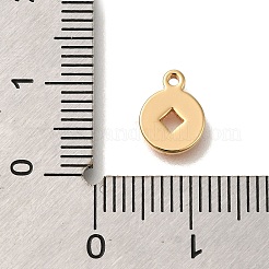 Brass Enamel Charms&nbsp;KK-M301-10G