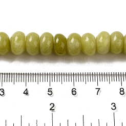天然の南部翡翠ビーズ連売り  ロンデル  10x6~6.5mm  穴：1mm  約59~61個/連  14.57~15.16インチ（37~38.5cm）&nbsp;G-G102-C08-01
