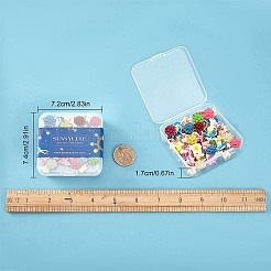 60Pcs 3 Style Handmade Polymer Clay Links Connectors&nbsp;FIND-SC0001-85