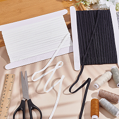 2Pcs 2 Colors Flat Nylon Elastic Cord&nbsp;OCOR-MA0001-19