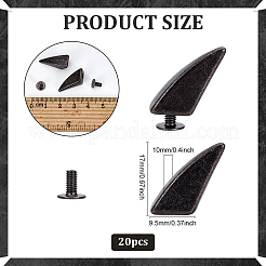 Zinc Alloy Craft Solid Screw Rivet&nbsp;PH-PALLOY-WH0018-01B