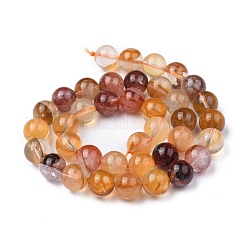 Natural Hematoid Quartz/Ferruginous Quartz Beads Strands&nbsp;G-F673-03-10mm