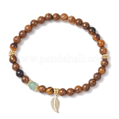 Natural Tiger Eye Stretch Bracelets&nbsp;BJEW-JB11962-01