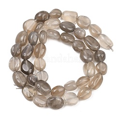 Natural Grey Moonstone Beads Strands&nbsp;G-G464-A02-02