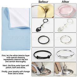 2Pcs 4 Layers Silver Polishing Cloth&nbsp;TOOL-BBC0001-08B