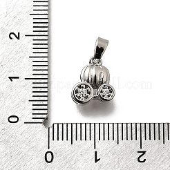 Brass Micro Pave Cubic Zirconia Charms&nbsp;KK-P295-23P