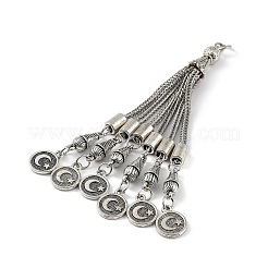 Tibetan Style Alloy Curb Chain Tassel Big Pendants&nbsp;FIND-K013-01AS-04