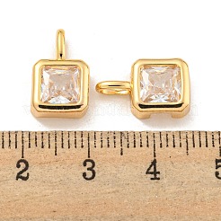 Brass with  Clear Cubic Zirconia Pendants&nbsp;KK-U006-05G