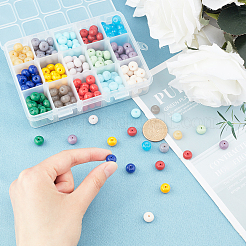 Opaque Solid Color Glass Beads&nbsp;GLAA-PH0001-07