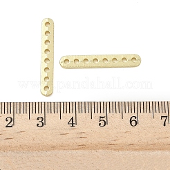 合金マルチ連売りリンク  カドミウムフリー＆鉛フリー  オーバル  ゴールドカラー  27x4x2mm  穴：1.6mm&nbsp;FIND-B048-01C-MG
