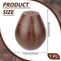 木の道具  土鍋注ぎ口作り用  卵形  ココナッツブラウン  102x89.5mm&nbsp;WOOD-WH0030-59D