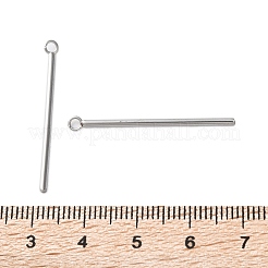 304ステンレスペンダント  バーチャーム  変色防止  ステンレス鋼色  32.5x1.5mm  穴：1.8mm&nbsp;STAS-L282-005P-03