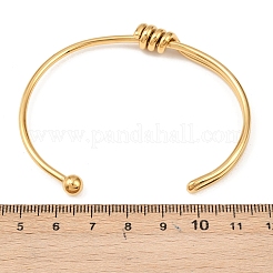 304 Stainless Steel Cuff Bangles for Women&nbsp;BJEW-C129-06G