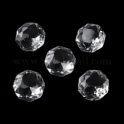 透明なガラスラインストーンカボション  多面カット  後ろ向き  八角形  透明  10x10x6mm&nbsp;RGLA-B003-05A-09