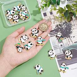 20pcs 5 Style Rack Plating Alloy Enamel Pendants&nbsp;ENAM-NB0001-87