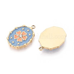 Ion Plating(IP) 304 Stainless Steel Rhinestone Pendants&nbsp;STAS-N109-251C-G