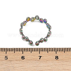304ステンレススチールカフリング  虹色  5mm&nbsp;RJEW-H254-02RC