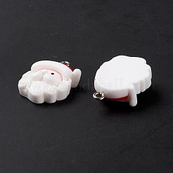 Christmas Theme Opaque Resin Pendants&nbsp;FIND-E025-14