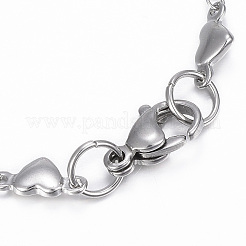 Tarnish Resistant 304 Stainless Steel ID Bracelets&nbsp;BJEW-H520-11P