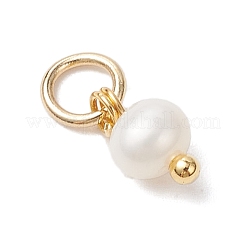 Natural Cultured Freshwater Pearl Potato Charms&nbsp;PALLOY-JF04505-01