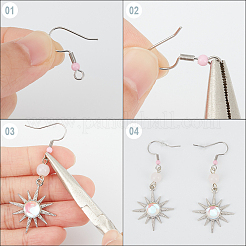 200Pcs 304 Stainless Steel Earring Hooks&nbsp;STAS-SP0001-42