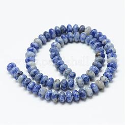 Natural Blue Spot Jasper Bead Strands&nbsp;G-R408-5x8-01