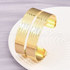 304 Stainless Steel Cuff Bangles for Women&nbsp;BJEW-P363-11G