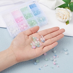 12 Style Crackle Glass Beads&nbsp;GLAA-YW0001-23