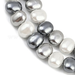 Electroplated Shell Pearl Beads Strands&nbsp;BSHE-H113-04A