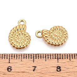 304 Stainless Steel Conch Shaped Charms&nbsp;STAS-T067-54G