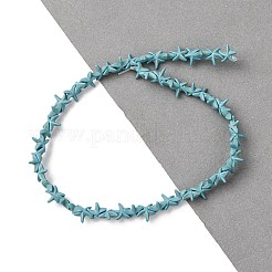 Synthetic Turquoise Dyed Beads Strands&nbsp;G-B184-C02-01