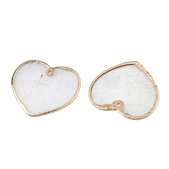Natural Capiz Shell Pendants&nbsp;SSHEL-N034-130A-01