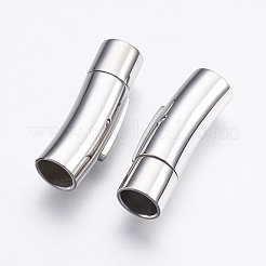 Tarnish Resistant 304 Stainless Steel Bayonet Clasps&nbsp;STAS-O114-064B-P
