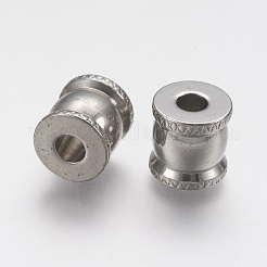 Tarnish Resistant 201 Stainless Steel European Beads&nbsp;STAS-F141-07P