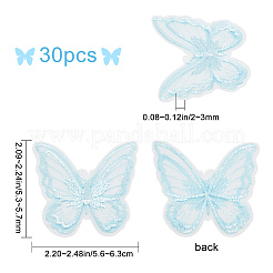 30pcs Handmade Organza Woven Costume Accessories&nbsp;DIY-GF0005-35D