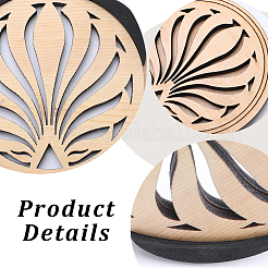 Wood Guitar Sound Hole Covers&nbsp;WOOD-WH0030-59