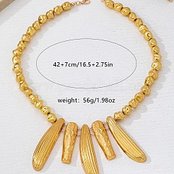 Alloy Stick Pendant Bib Necklaces&nbsp;WG94ED8-01