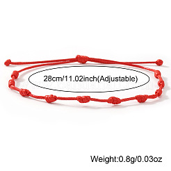 Adjustable Polyester Cord Braided Bracelets for Friendship Couple&nbsp;UP1845-4