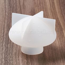 DIY 3D キノコ ディスプレイ デコレーション シリコンモールド  レジン型  UVレジン用  エポキシ樹脂工芸品作り  ホワイト  62x77mm&nbsp;DIY-D070-11