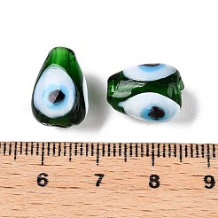 Handmade Evil Eye Lampwork Beads&nbsp;LAMP-T021-16M