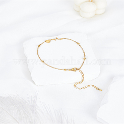 1Pc 201 Stainless Steel Heart Link Anklets&nbsp;AJEW-LP0007-13