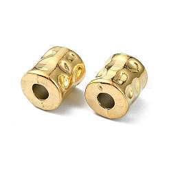 イオンプレーティング（IP）304ステンレスビーズ  コラム  18KGP本金メッキ  9x8mm  穴：3mm&nbsp;STAS-C089-01C-G