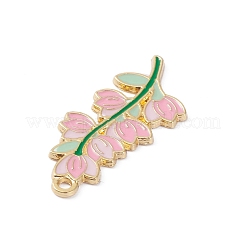 Light Gold Plated Alloy Enamel Pendants&nbsp;ENAM-D065-01KCG-05