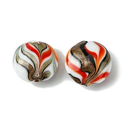 Handmade Gold Sand Lampwork Beads&nbsp;FOIL-B001-02